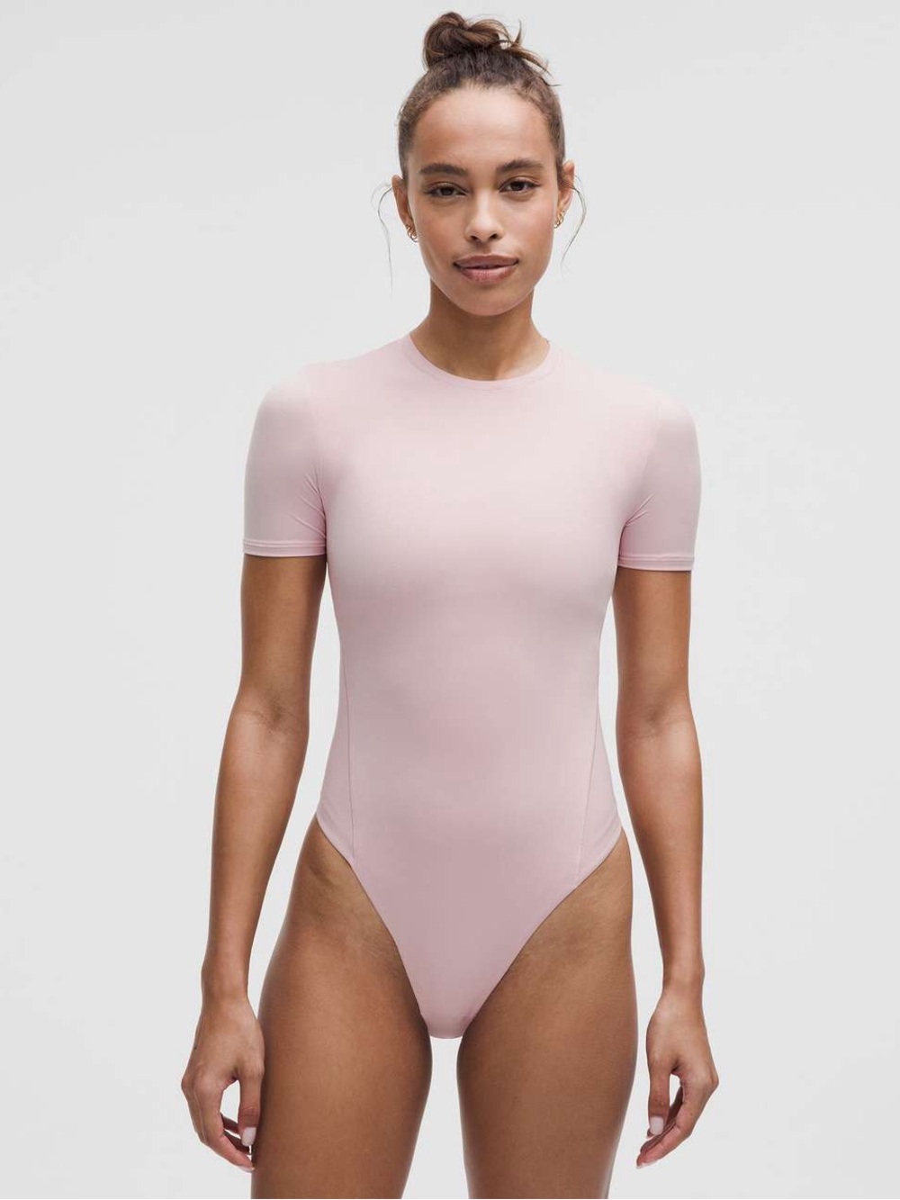 Lululemon Wundermost Ultra-Soft Nulu Short-Sleeve Crew Thong Bodysuit Size S